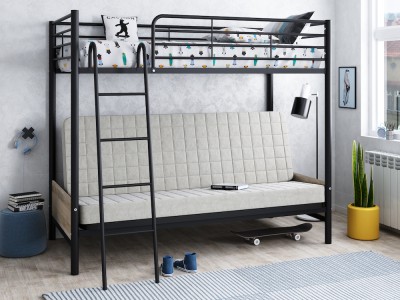 Двухъярусная кровать с диваном Мадлен-2